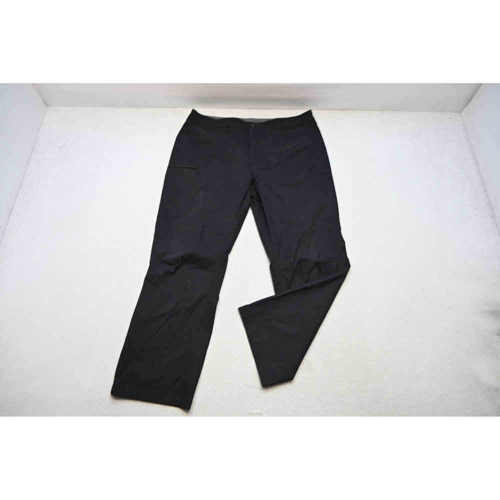 Eddie Bauer First Ascent Guide Pants Mens 38x30 Black Fleece Lined Hiking EUC